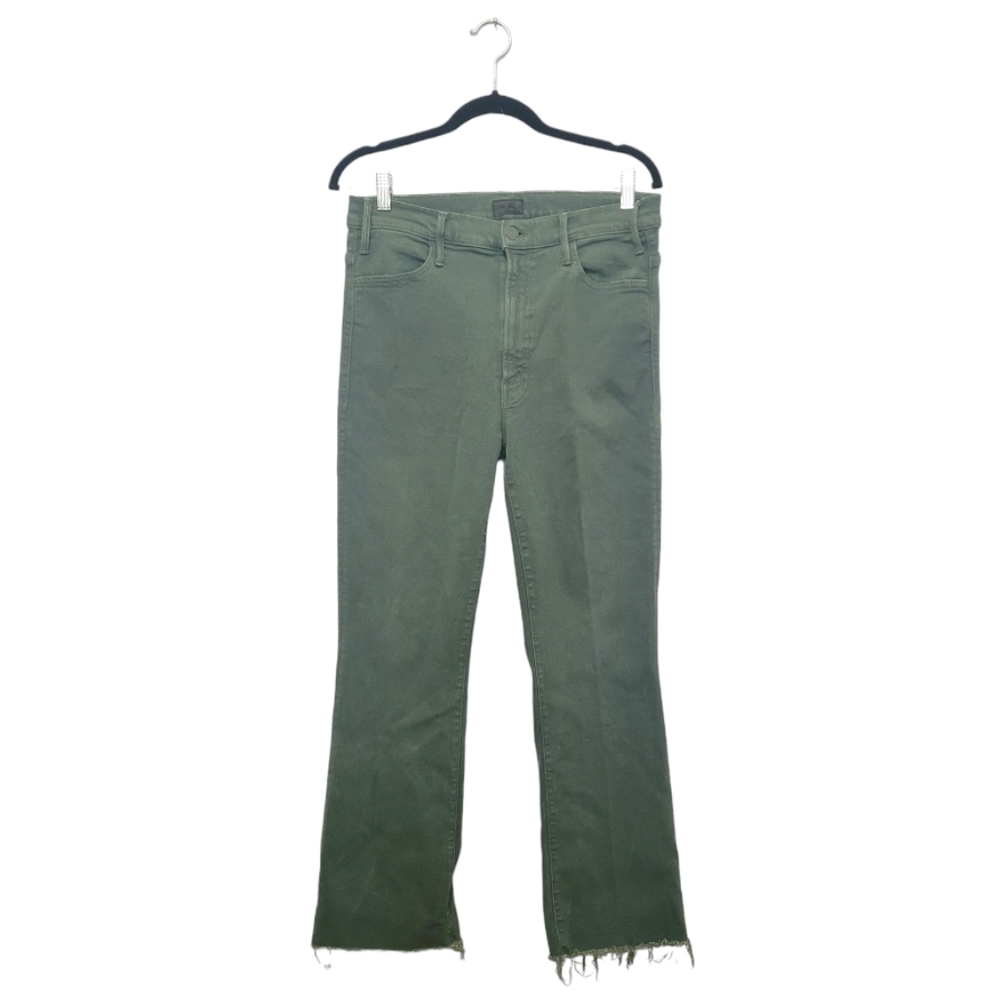 MOTHER Olive Cropped Jeans
